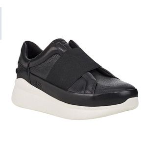 UGG Libu Black Leather Sneaker